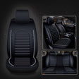Universal PU Leather Car Seat Cover Black White - Seat Accessories by PMC TechLife | Online Shopping South Africa | PMC TechLife | Buy Now Pay Later Mobicred