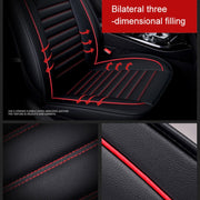 Universal PU Leather Car Seat Cover Black Red
