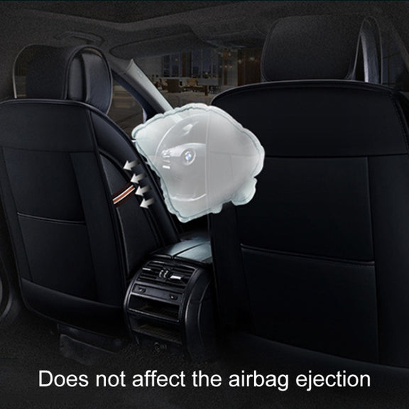 Universal PU Leather Car Seat Cover Coffee Deluxe