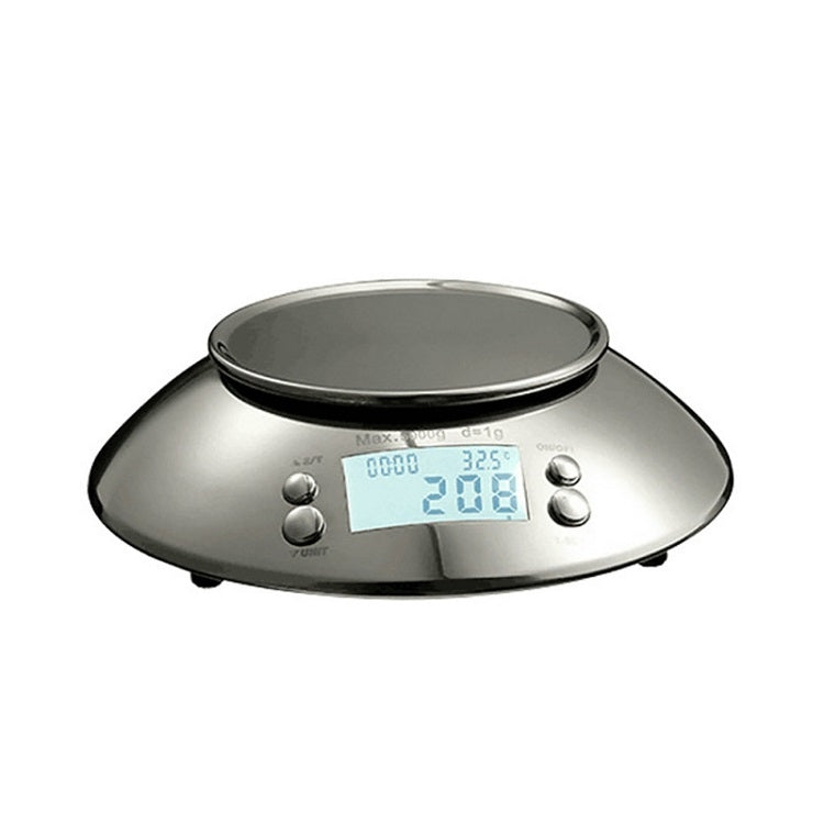 Kitchen High Precision Stainless Steel LCD Digital Scale Measuring Tools(Silver)