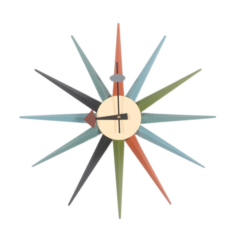 48cm Simple Modern Sun Clock Creative Home Accessories Wall Clock(Color Pole)