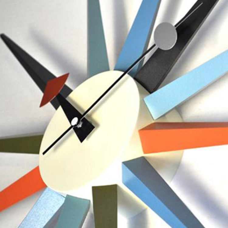 48cm Simple Modern Sun Clock Creative Home Accessories Wall Clock(Color Pole)