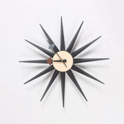48cm Simple Modern Sun Clock Creative Home Accessories Wall Clock(Black Pole)