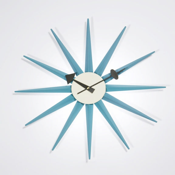 48cm Simple Modern Sun Clock Creative Home Accessories Wall Clock(Blue Pole)