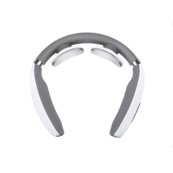 Cervical Vertebra Massager Charging Intelligent Pulse Physiotherapy Instrument Electromagnetic Vibration Neck Protector, Colour:Black