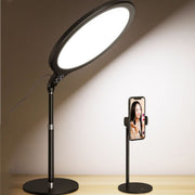 10 inch 26cm Live Broadcast Photography Desktop Beauty Fill Light Bracket, Style:Medium Version+Cooling Bracket(Black)