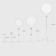 10 inch 26cm Live Broadcast Photography Desktop Beauty Fill Light Bracket, Style:Medium Version+Cooling Bracket(Black)