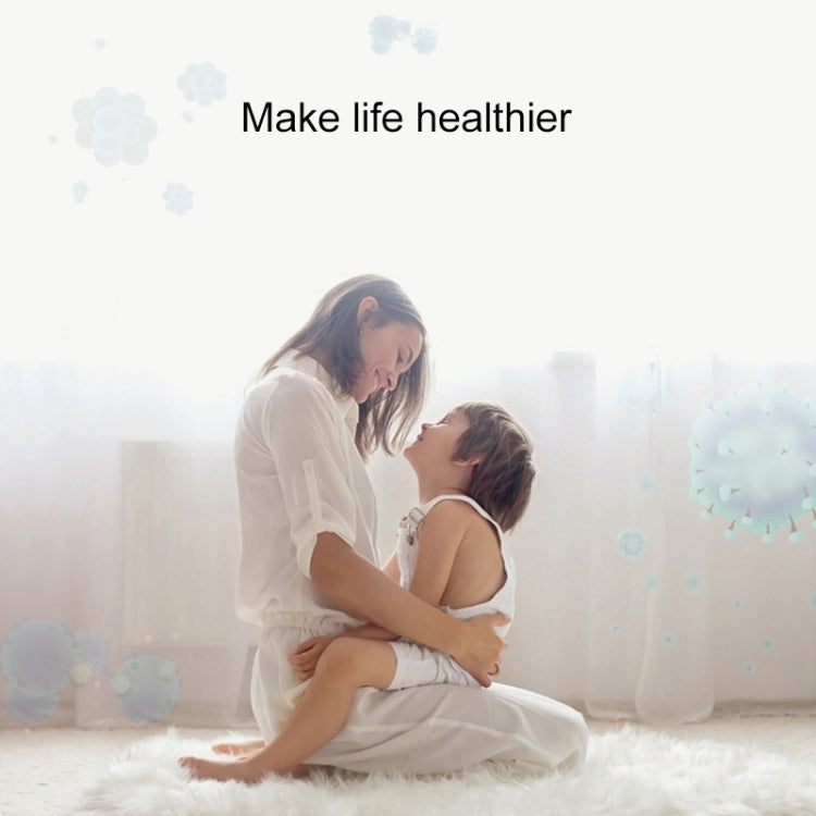 Mini Anion Air Purifier Smoke PM2.5 Remove Toilet Kitchen Air Purifier, Plug Type:EU Plug(White)