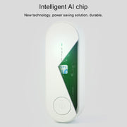 Mini Anion Air Purifier Smoke PM2.5 Remove Toilet Kitchen Air Purifier, Plug Type:EU Plug(Green)