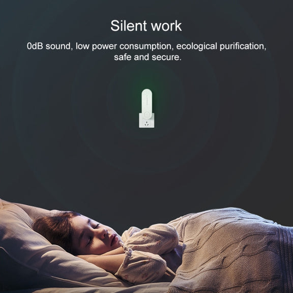 Mini Anion Air Purifier Smoke PM2.5 Remove Toilet Kitchen Air Purifier, Plug Type:EU Plug(Black)