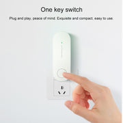 Mini Anion Air Purifier Smoke PM2.5 Remove Toilet Kitchen Air Purifier, Plug Type:EU Plug(Black)
