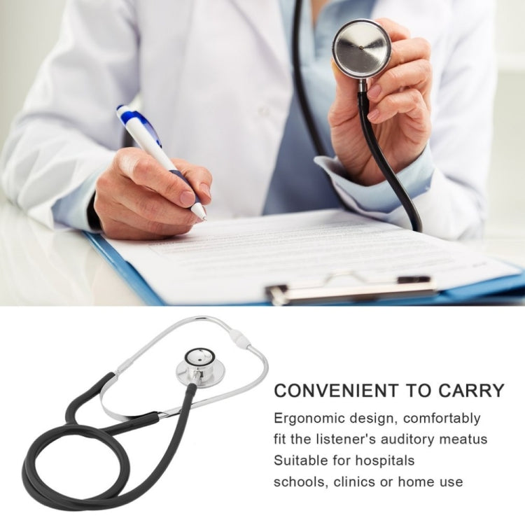 Double-sided Stethoscope Single Tube Doctors Nurse Professional Cardiology Stethoscope Aluminium Alloy Chestpiece(Red)