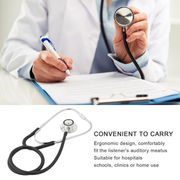 Double-sided Stethoscope Single Tube Doctors Nurse Professional Cardiology Stethoscope Aluminium Alloy Chestpiece(Red)