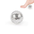 1 Pair Magnetic Massage Ball Relax Muscle Finger Plantar Pressure Massage Stab Ball, Size:5.6cm(Silver) - free shipping - PMC TechLife - Order now!