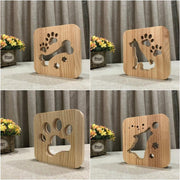 Creative Shape Wooden Night Lamp Bedroom Decoration Warm Light LED(Bones)