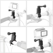 Aluminum Alloy Bicycle Mounting Bracket Bicycle Clip For Action Camera(Red)