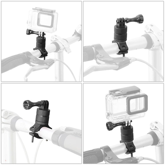 Aluminum Alloy Bicycle Mounting Bracket Bicycle Clip For Action Camera(Red)