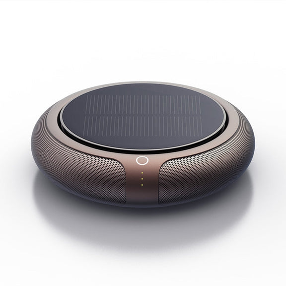 Intelligent Formaldehyde Removal Haze Negative Ion Solar Car Air Purifier(Gold)