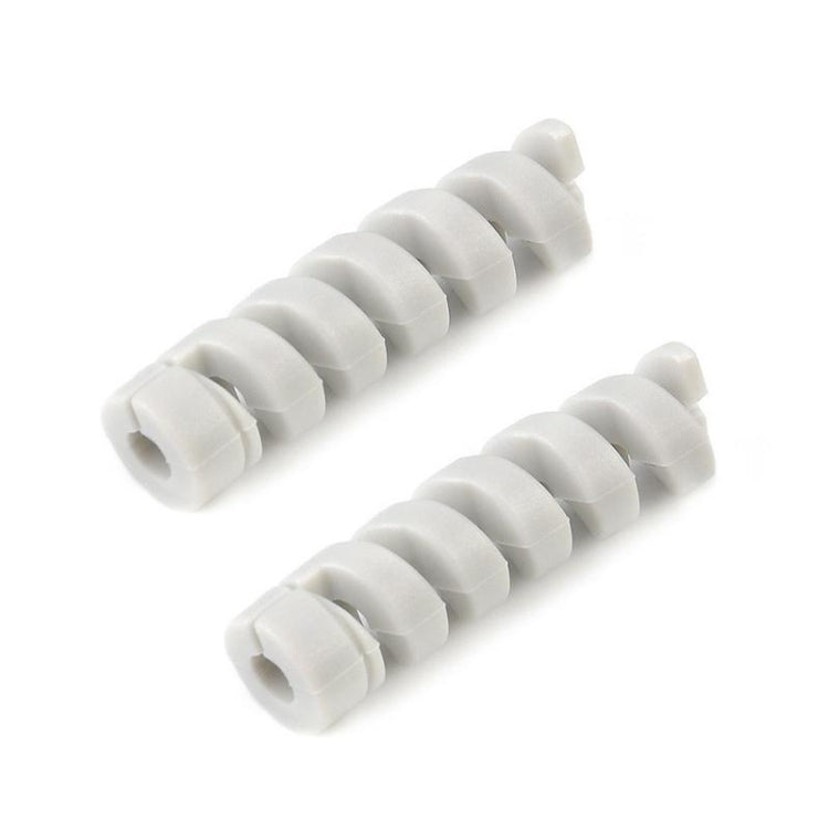 Spiral Style Silicone Data Cable Protective Cover Anti-wire Break Winder(Gray)