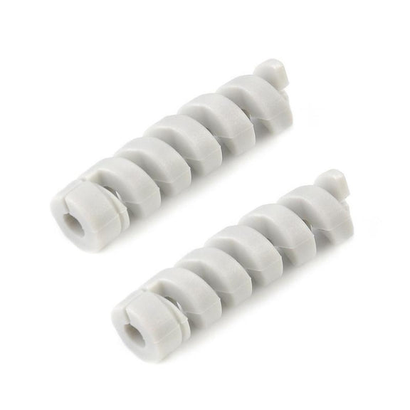 Spiral Style Silicone Data Cable Protective Cover Anti-wire Break Winder(Gray)
