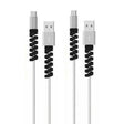 Spiral Style Silicone Data Cable Protective Cover Anti-wire Break Winder(Black) - Cable Organizer by PMC TechLife | Online Shopping South Africa | PMC TechLife | Buy Now Pay Later Mobicred