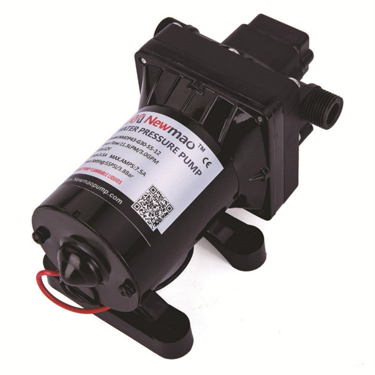 Newmao Reciprocating Diaphragm Pump DC Small Water Pump, EU Plug(DC 12V)
