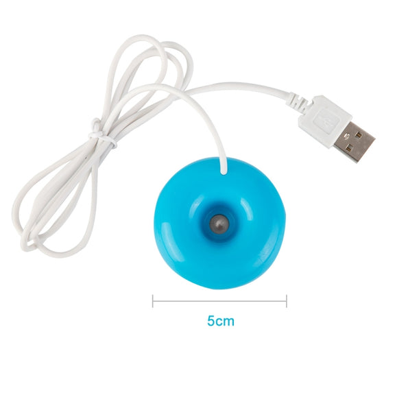 Donut Shape Mini USB Air Humidifier Aroma Diffuser Purifier(Pink)