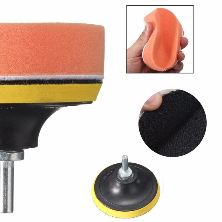 7 in 1 Buffing Pad Set Thread Auto Car Polishing Pad Kit for Car Polisher, Size:6 inch