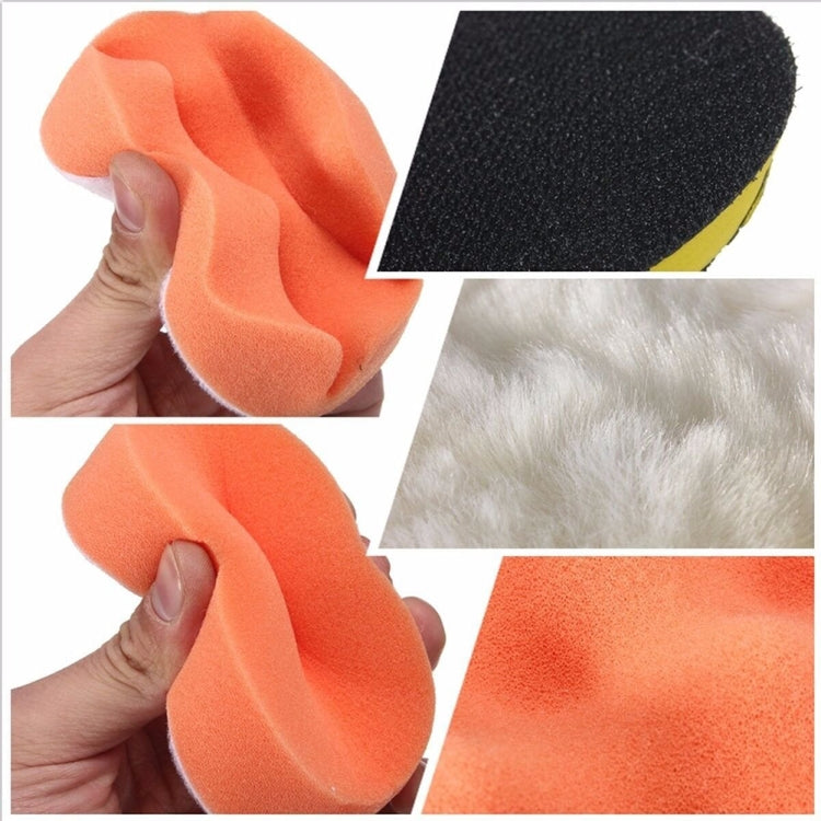 7 in 1 Buffing Pad Set Thread Auto Car Polishing Pad Kit for Car Polisher, Size:6 inch