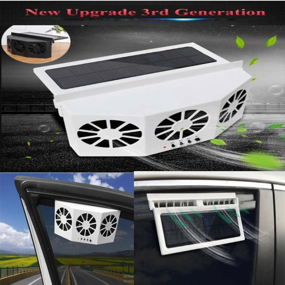 Solar Car Radiator Energy Saving Environmental Protection Detoxification Deodorization Radiator(White)