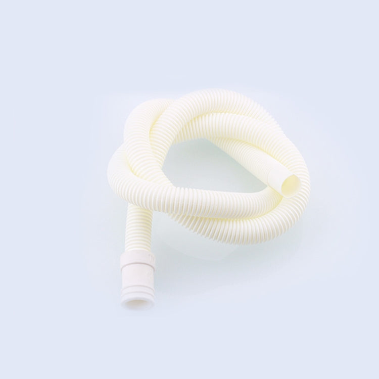 18mm Diameter Plastic Drain Pipe Water Outlet Extension Hose with Clamp for Semi-automatic Washing Machine / Air Conditioner, Size:1m Length