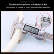 18mm Diameter Plastic Drain Pipe Water Outlet Extension Hose with Clamp for Semi-automatic Washing Machine / Air Conditioner, Size:1m Length