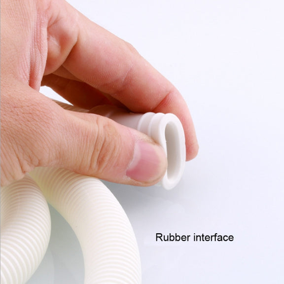 18mm Diameter Plastic Drain Pipe Water Outlet Extension Hose with Clamp for Semi-automatic Washing Machine / Air Conditioner, Size:4m  Length