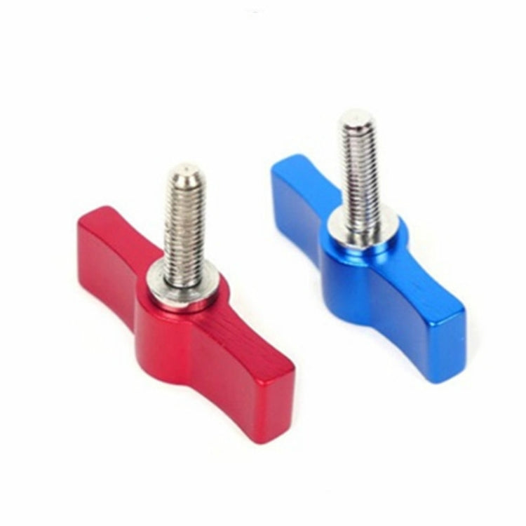 10PCS T-shaped Screw Multi-directional Adjustment Hand Screw Aluminum Alloy Handle Screw, Specification:M4(Red)