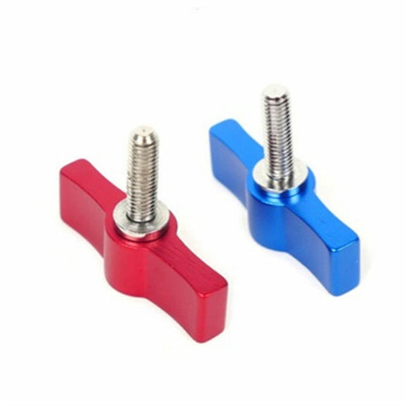 10PCS T-shaped Screw Multi-directional Adjustment Hand Screw Aluminum Alloy Handle Screw, Specification:M6(Red)