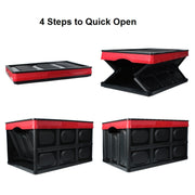 Car Trunk Storage Box Foldable Car Plastic Storage Box, Size:S(Black)