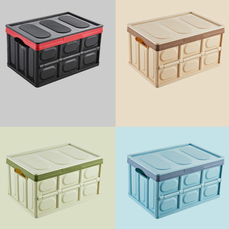 Car Trunk Storage Box Foldable Car Plastic Storage Box, Size:S(Green)