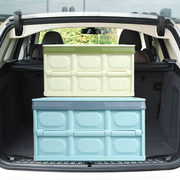 Car Trunk Storage Box Foldable Car Plastic Storage Box, Size:S(Light Brown)