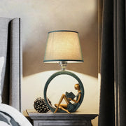 Modern Bedside Reading Statue Base Lamp Home Decoration, Light color:Button Switch 3W Yellow Light Bulb
