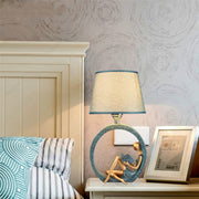 Modern Bedside Reading Statue Base Lamp Home Decoration, Light color:Remote Control Switch Dimming Bulb