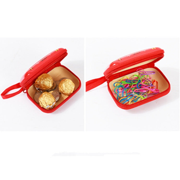 Christmas Cartoon Coin Purse Creative Square Storage Box Key Case(Type 2)