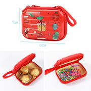 Christmas Cartoon Coin Purse Creative Square Storage Box Key Case(Type 5)