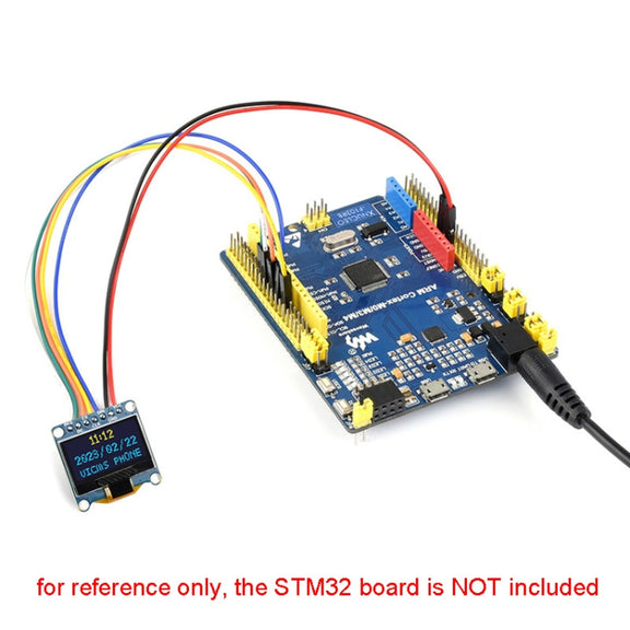 Waveshare 0.96 inch OLED Display Module, 128×64 Resolution, SPI / I2C Communication(C Yellow Blue)