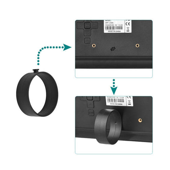 DPF-706-2.4G 7 inch Digital Photo Frame LED Wall Mounted Advertising Machine, Plug:UK Plug(Black)