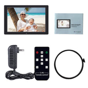 DPF-1201 12 inch 1280x800 Resolution Wall Mounted Advertising Machine LCD Electronic Photo Frame, Plug:UK Plug(Black)