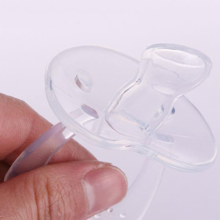 Baby Products Full Silicone Round Head Thumb Transparent Pacifier(Round Head)