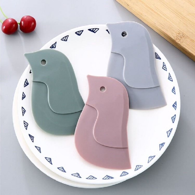 4 PCS Penguin Shape Soft Scraper Kitchen Baking Gadget(Dark Green)