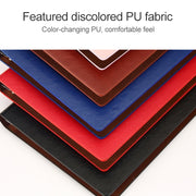Business Notepad Loose Leaf Replaceable Inner Notebook Thickened Diary Book, Color:A5 Black