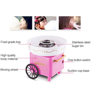 Retro Trolley Mini Cotton Candy Machine, Specification:European Regulations 220 V(Red)
