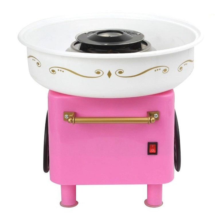 Retro Trolley Mini Cotton Candy Machine, Specification:National Standard 220 V(Pink)